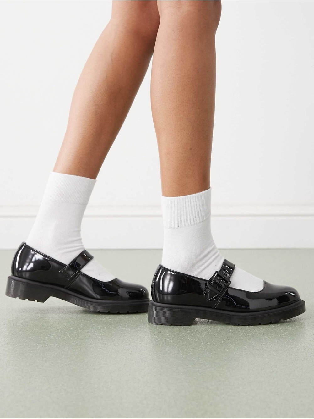 Dr. Martens Mariel Mary Jane Patent Black Coquette Y2K Balletcore Goth 
Size 8